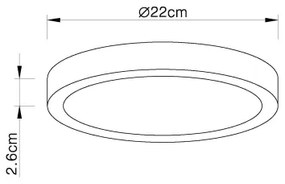 Globo 12364-30 - Lampada da bagno LED dimmerabile LED/28W/230V IP44