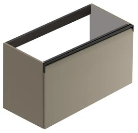 Mobile da bagno sospeso sotto lavabo Fusion L 79.5 x H 40 x P 45.5 cm marrone opaco, 1 cassetto