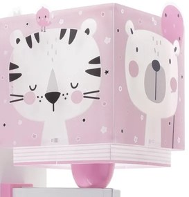 Dalber 63119S - Applique per bambini JUNGLE 1xE27/15W/230V rosa
