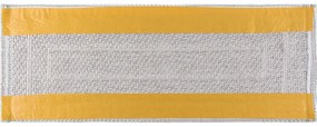 Passatoia per scale color crema in cotone set da 16 pz 25x65 cm Tablo Krem - Vitaus
