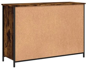 Credenza Rovere Fumo 100x35x70 cm in Legno Multistrato