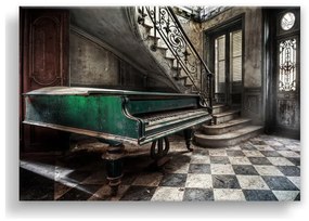 Immagine su tela, 85 x 113 cm Canvas Silver Uno Piano - Styler