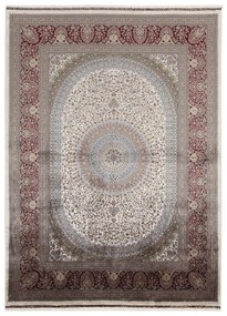 Tappeto Qoum Shah 5 orientale in cotone beige, L 150 x L 80 cm