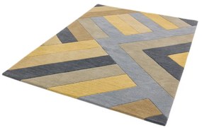 Tappeto grigio e giallo Big Zig, 160 x 230 cm Reef - Asiatic Carpets