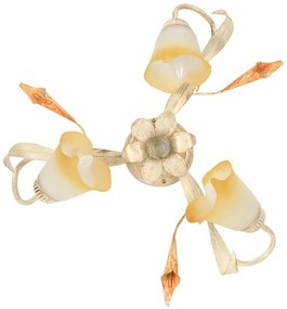 Plafoniera rustico Plafoniera rustico LUCREZIA 3 x E14 bianco IP20, 3XE14