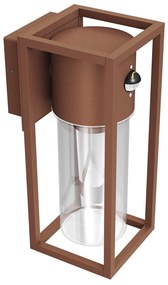 Applique Corten E27 con Sensore di Movimento IP54 - Serie VIMO