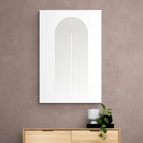 Quadro su tela – Arcobaleno minimalista Mid-Century