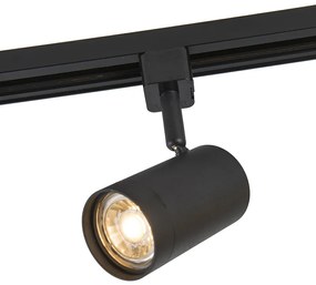 Faretto a binario smart nero monofase con WiFi GU10 - Jeana
