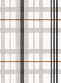 Coordonne Carta da parati Clan's Check - Black