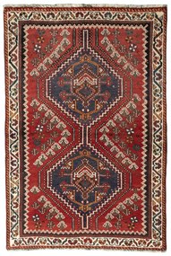 Shiraz Tappeto persiano 100x150 Rosso (Iran) Annodato A Mano