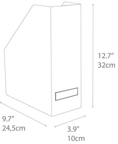 Organizzatore di documenti grigio scuro Viktoria - Bigso Box of Sweden