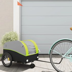 Rimorchio Da Bici Nero E Verde 30 Kg İn Ferro /
