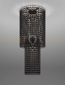 Giogali lampadadario a soffitto ca2 nero e bronzo opaco 10 luci att...