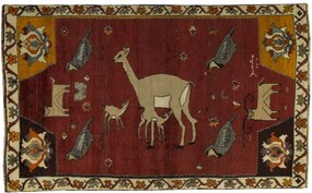 Gabbeh Tappeto 120 x 200 Rosso (Iran) Annodato A Mano