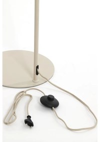 Lampada da terra beige con paralume in tessuto (altezza 156,5 cm) Elati - Light &amp; Living