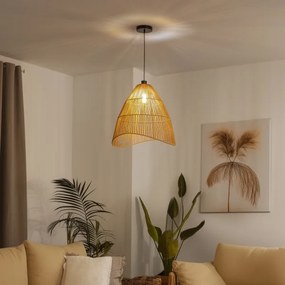 Brilagi - Lampadario LED sospeso con cavo CERIA BOHO, 1xE27/40W/230V, Ø 50 cm, marrone