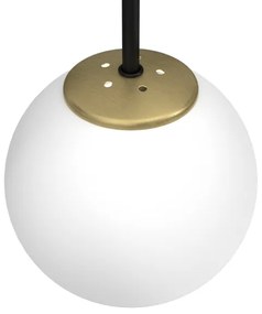 Applique CAMBRIDGE 1xE14/60W/230V nero/ottone