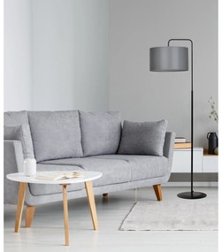 Piantana Contemporaneo Sigfrido Acciaio Nero Grigio 1 Luce E27 Ip20