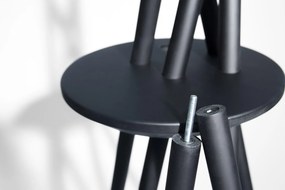 Appendiabiti da Terra 172x53x48 cm in Legno Nero...