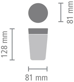 Tazza termica grigio chiaro 200 ml Make &amp; Take - Brabantia