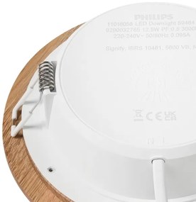 Lampada LED da incasso WOODY SPOT LED/12,5W/230V 4000K quercia ø 16 cm