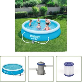 vidaXL Piscina circolare - Bestway Set Piscina Fast Set 366x76 cm 57274