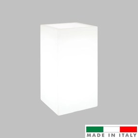 Vaso Illuminabile 40x40xH80cm E27 Colore Bianco