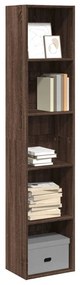 Libreria Rovere Marrone 40x30x189 Cm İn Legno Multistrato /