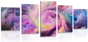 Quadri 5 pezzi – Spirale colorata