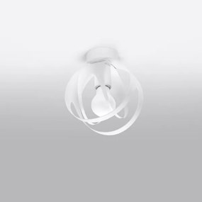 Sollux SL.1082 - Lampadario a plafone TULOS 1xE27/60W/230V bianco