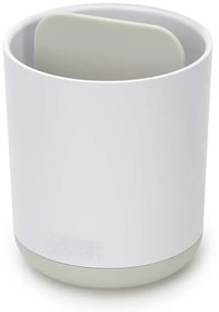 Bicchiere di plastica bianco per spazzolini da denti Duo - Joseph Joseph