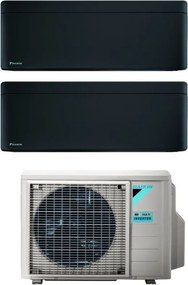 Daikin - Climatizzatore Condizionatore Bluevolution Dual Split Inverter serie stylish total blackwood 7+7 con 2MXM40A R-32 Wi-Fi Integrato 7000+7000