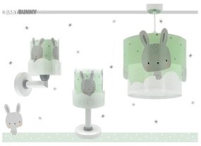 Dalber 61151H - Lampada per bambini BUNNY 1xE14/40W/230V verde