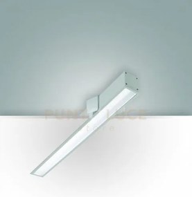 Turner incasso alluminio 29w 3000k 3470lm prismatic ip40 100cm dimm...