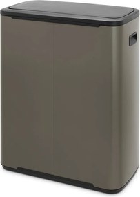 Bidone in acciaio grigio touch per raccolta differenziata 60 l Bo Touch Bin - Brabantia