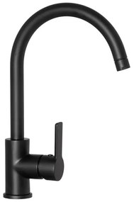 Rubinetto da cucina Aquasound verniciato nero,  SCHOCK