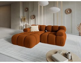 Divano in velluto arancione 191 cm Bellis - Micadoni Home