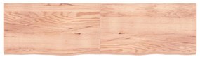 Ripiano muro marrone chiaro 220x60x6cm massello rovere trattato