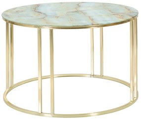 Tavolino bianco e oro , ø 75 cm Sepa - Mauro Ferretti