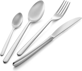 Servizio Set di Posate 24 pezzi in Acciaio Inox Eme Venice Sabbiato...