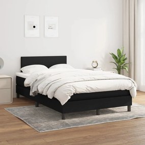 Giroletto A Molle Con Materasso Nero 120x200 Cm İn Tessuto /