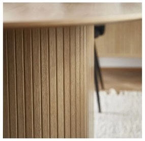 Tavolo da pranzo con piano in rovere 95x180 cm Nola - Unique Furniture