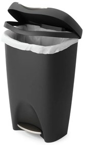 Bidone nero in plastica 50 l Brim - Umbra