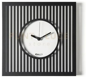 Orologio da parete elegante tiffany piccolo nero,bianco marmo