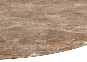 Tavolino da salotto rotondo marrone con piano in ceramica ø 60 cm Malta – Actona