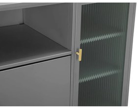 Vetrina grigia in metallo 104x80 cm Rosalie - Støraa