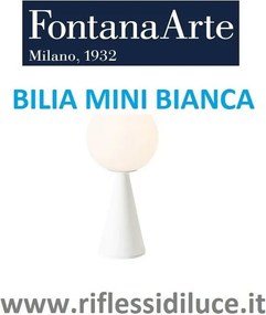 Fontana Arte Bilia mini base bianca con cavo