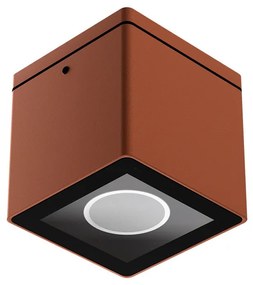 Applique da soffitto Quadrata GU10 IP54 in Alluminio e Vetro