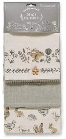 Set di strofinacci in cotone 3 pz 45x65 cm Country Animals – Cooksmart ®