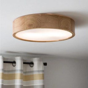 Brilagi - LED RGBW dimmerabile, plafoniera CARVALHO 2xE27/15W/230V Wi‑Fi rovere Ø 37,5 cm